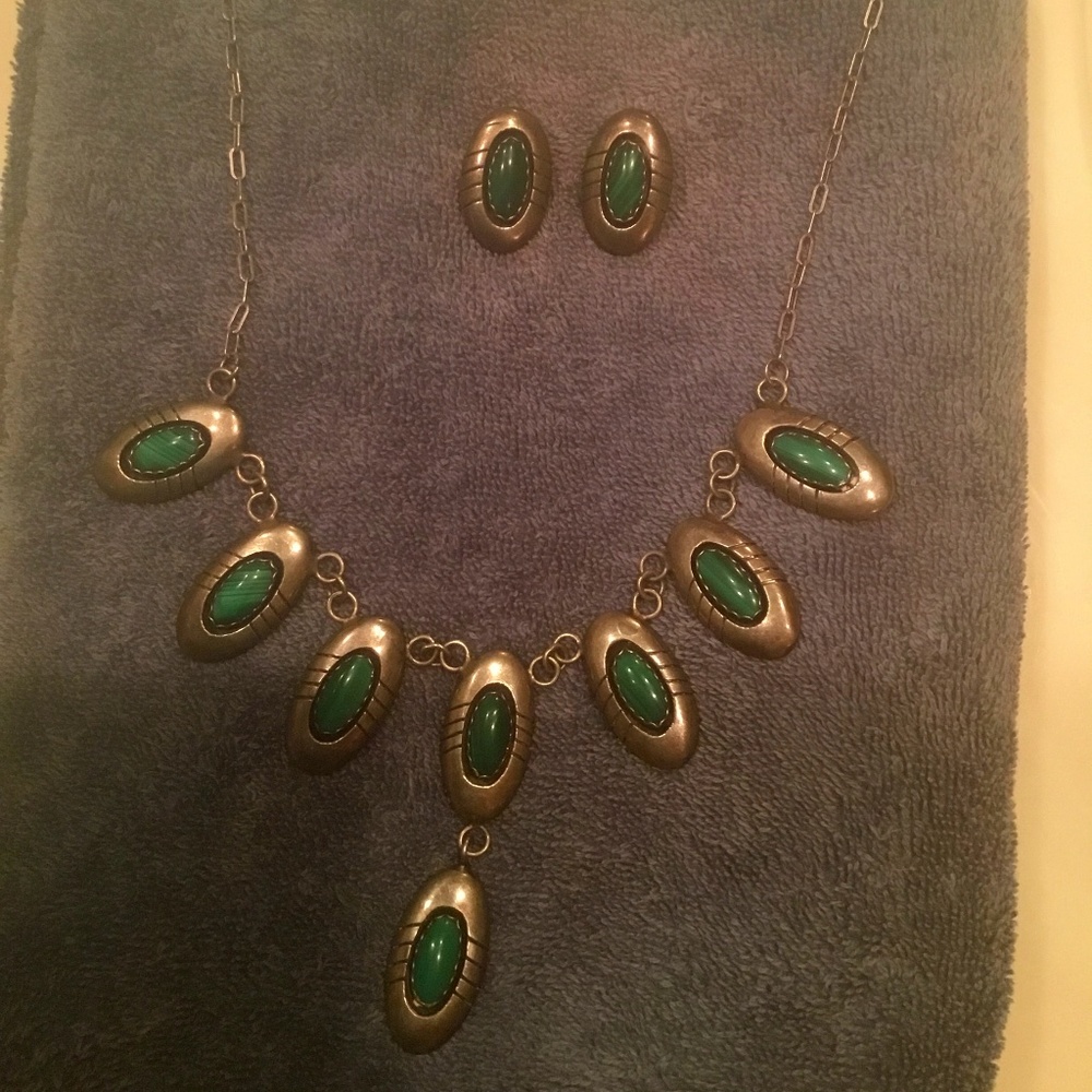 Antique Sterling silver western set